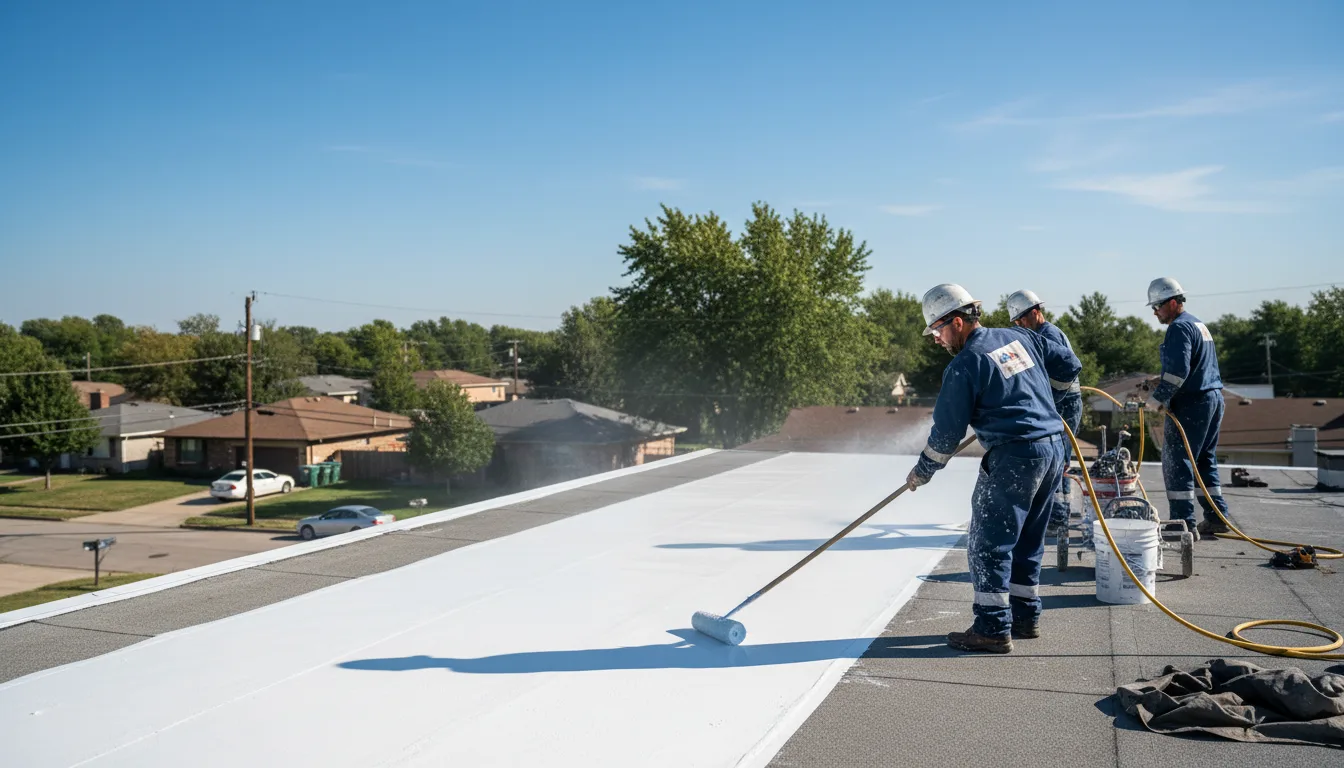 Commercial roof coating in Mineola, IA near me